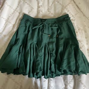 Green boutique skirt